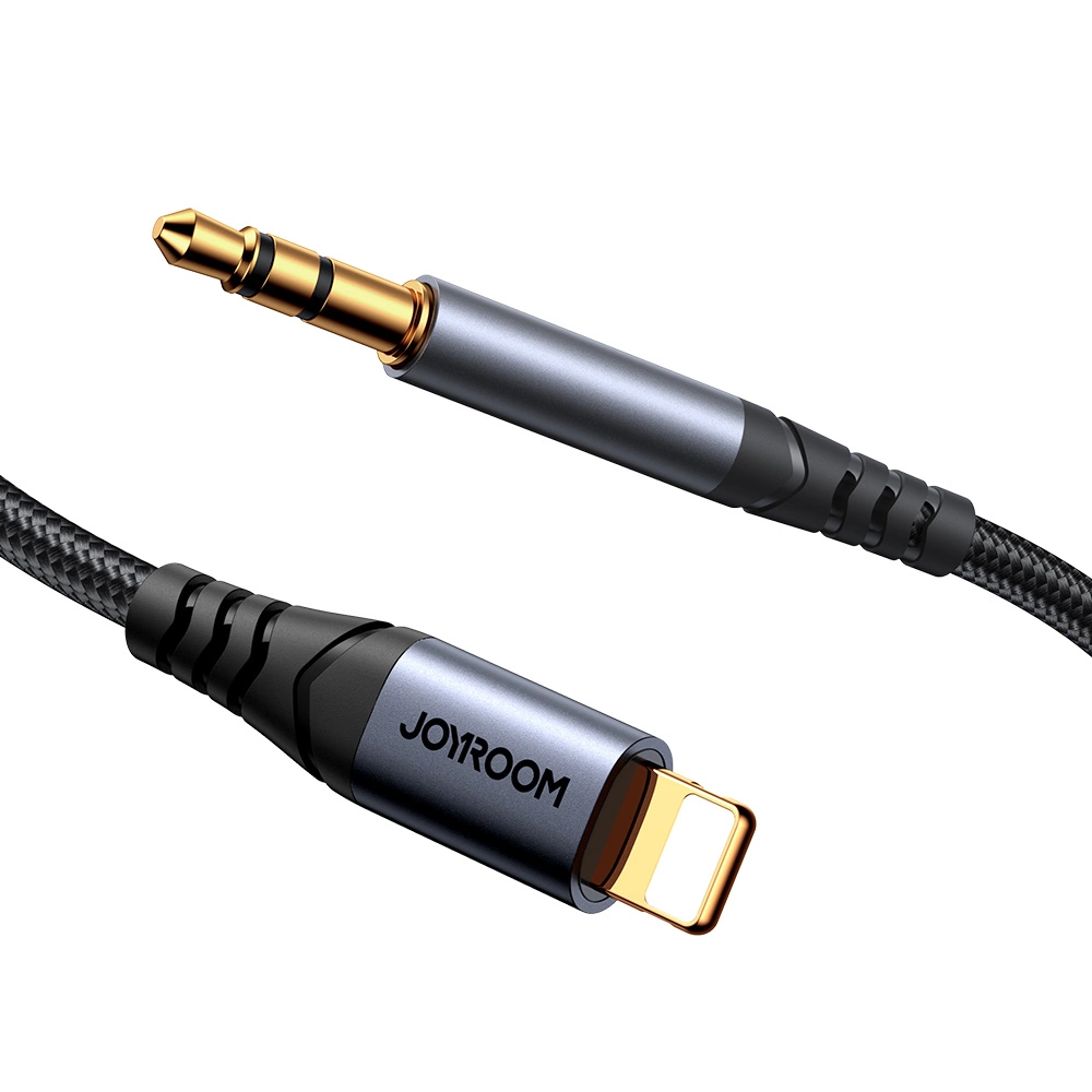 Joyroom Audio Transfer Series SY-A06 mini jack 3.5 mm / Lightning cable 1.2 m - blackeng