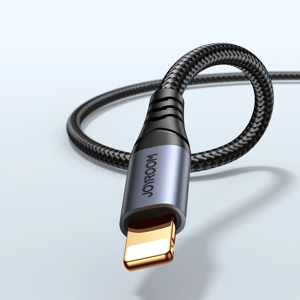 Joyroom Audio Transfer Series SY-A06 mini jack 3.5 mm / Lightning cable 1.2 m - blackeng