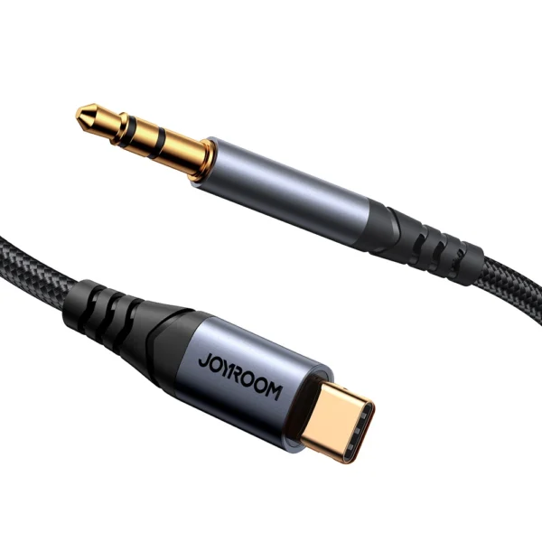 Joyroom Audio Transfer Series SY-A07 Mini Jack 3.5mm/USB-C Cable 1.2m - Blackeng