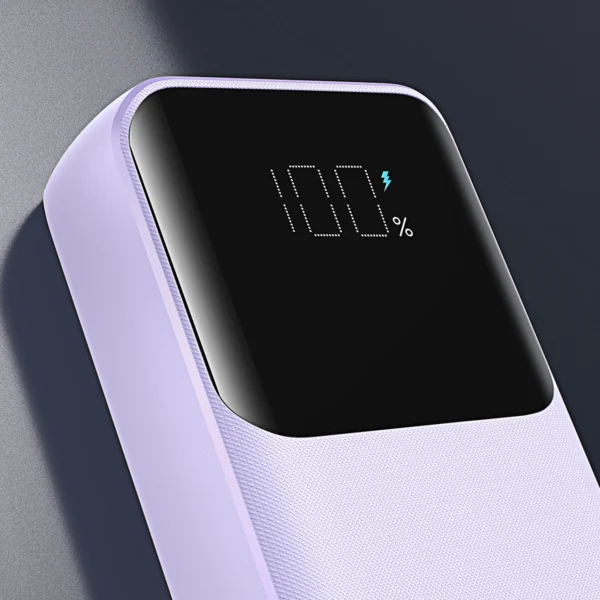 Joyroom JR-PBC06 mini power bank with built-in USB-C / Lightning cables 30W 10000mAh - purpleeng