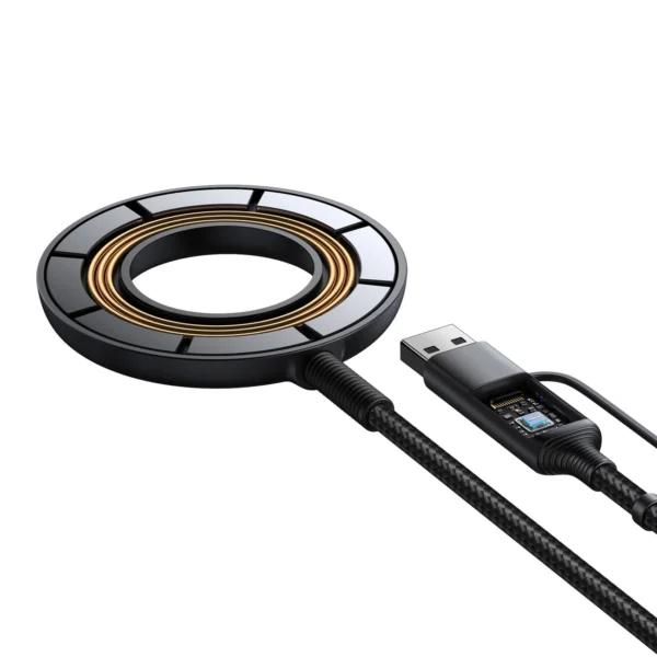Joyroom wireless magnetic charger 15W black (JR-WQM03)eng
