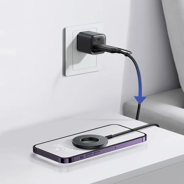 Joyroom wireless magnetic charger 15W black (JR-WQM03)eng
