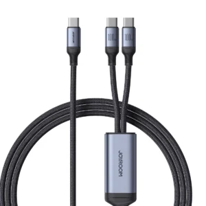 Joyroom Speedy Series S-A21 2in1 USB-C - USB-C / USB-C cable 100W 1.5m - blackeng