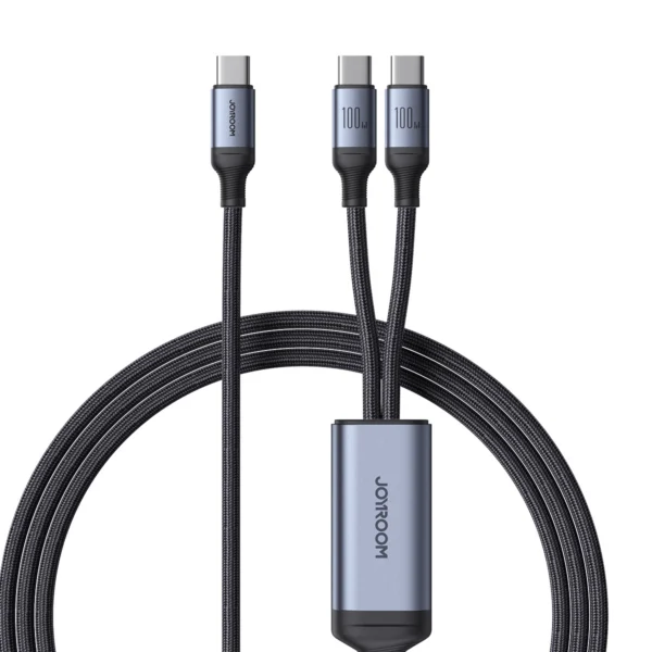 Joyroom Speedy Series S-A21 2in1 USB-C - USB-C / USB-C cable 100W 1.5m - blackeng