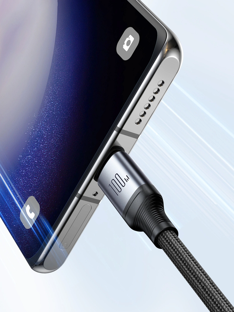 Joyroom Speedy Series S-A21 2in1 USB-C - USB-C / USB-C cable 100W 1.5m - blackeng