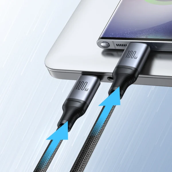 Joyroom Speedy Series S-A21 2in1 USB-C - USB-C / USB-C cable 100W 1.5m - blackeng