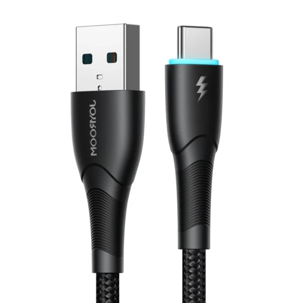 Joyroom Starry Series SA32-AC3 3A USB-A / USB-C cable 1m - blackeng