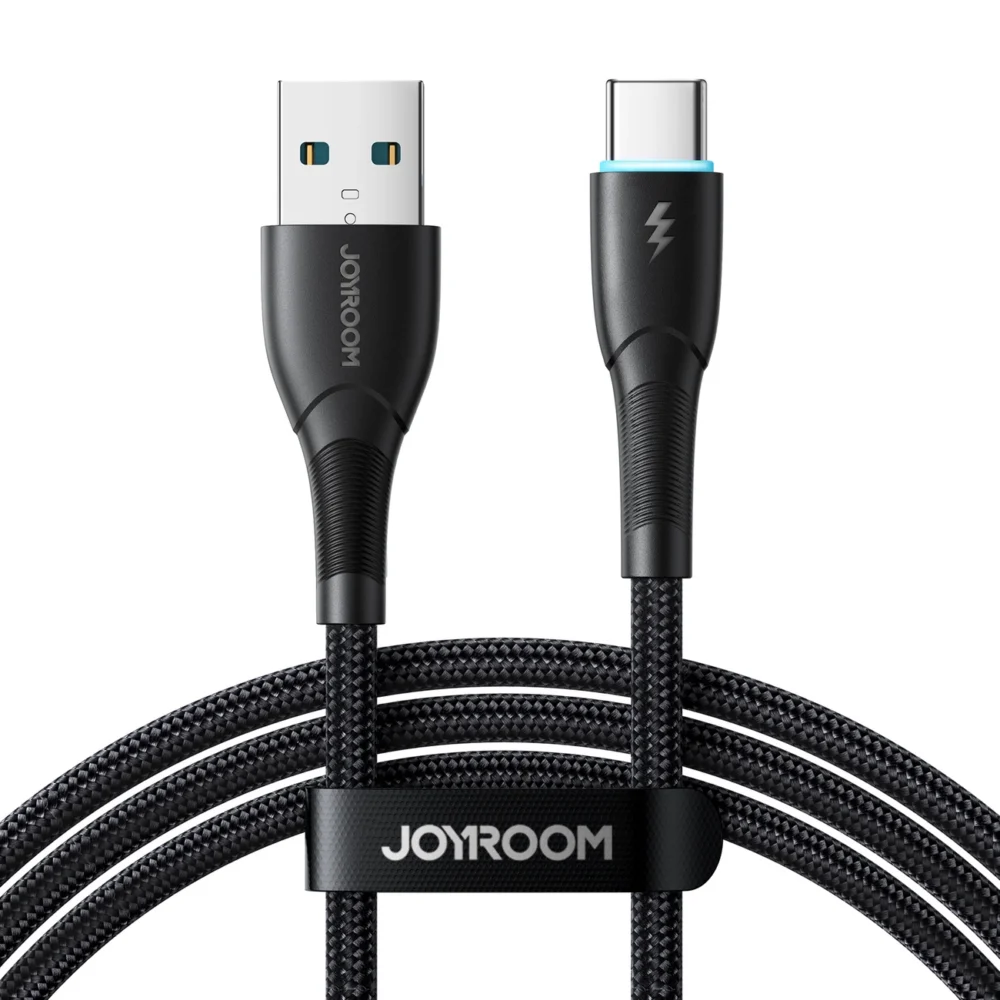 Joyroom Starry Series SA32-AC3 3A USB-A / USB-C cable 1m - blackeng