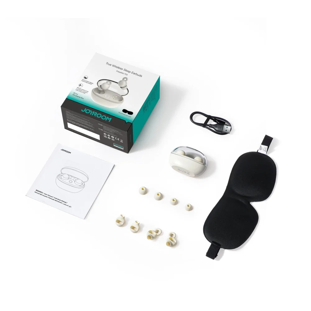 Joyroom JR-TS3 wireless in-ear headphones for sleeping - whiteeng