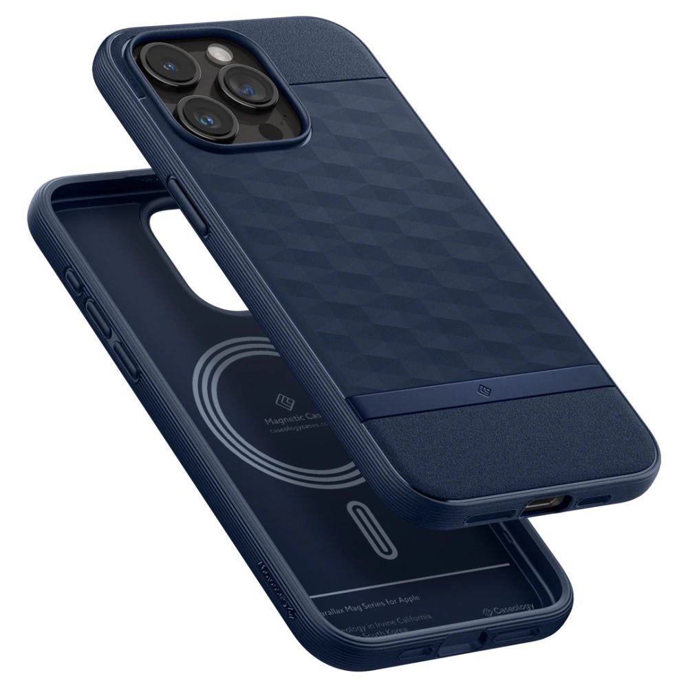 Caseology Parallax Mag Case with MagSafe for iPhone 15 Pro Max - Navyeng