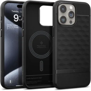 Caseology Parallax Mag Case with MagSafe for iPhone 15 Pro - Matte Blackeng