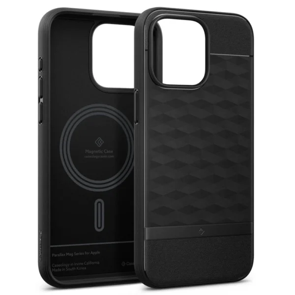 Caseology Parallax Mag Case with MagSafe for iPhone 15 Pro - Matte Blackeng