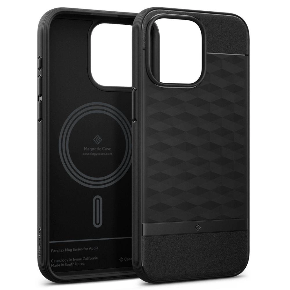 Caseology Parallax Mag Case with MagSafe for iPhone 15 Pro - Matte Blackeng