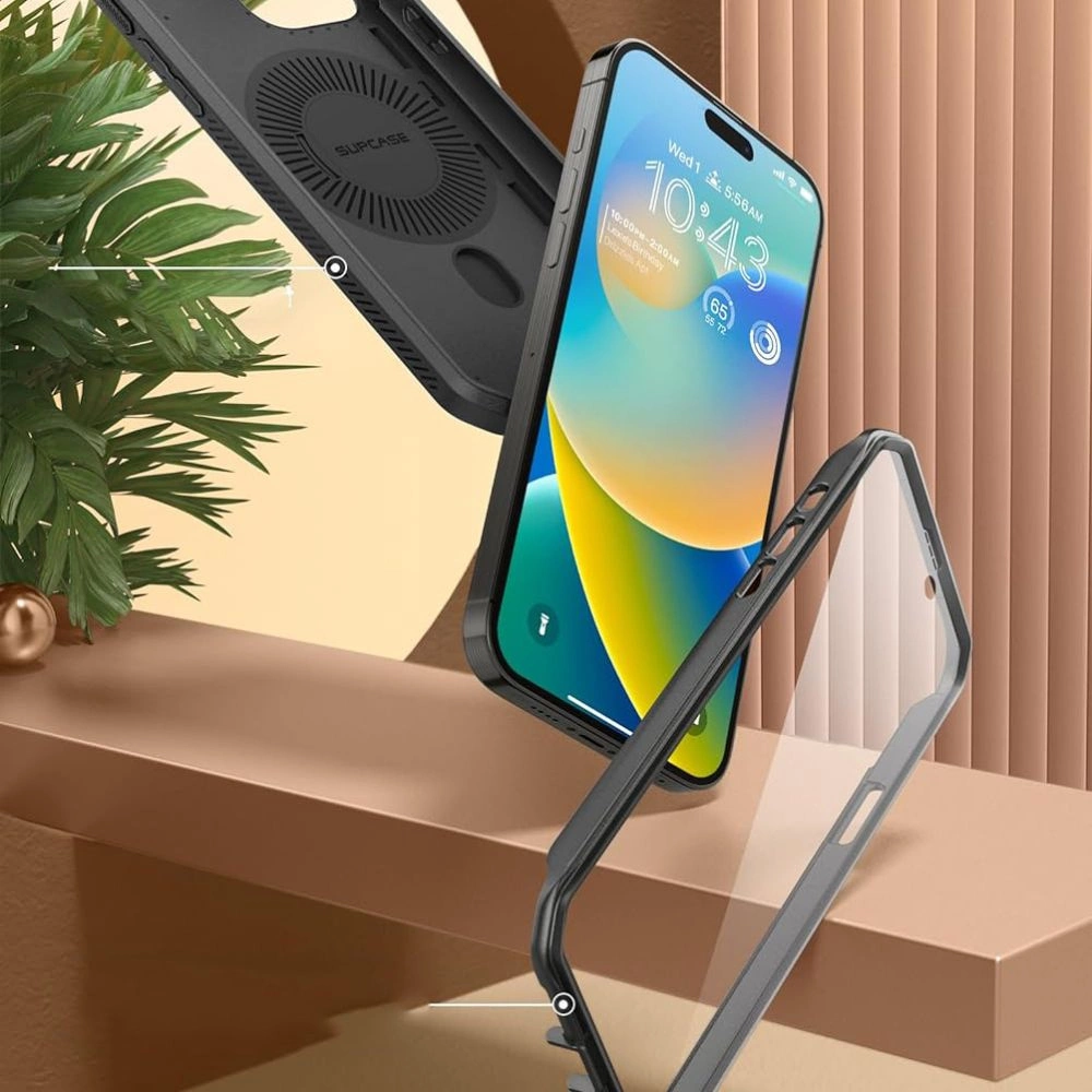 Supcase UB Pro Mag Case with MagSafe for iPhone 15 Pro - Blackeng