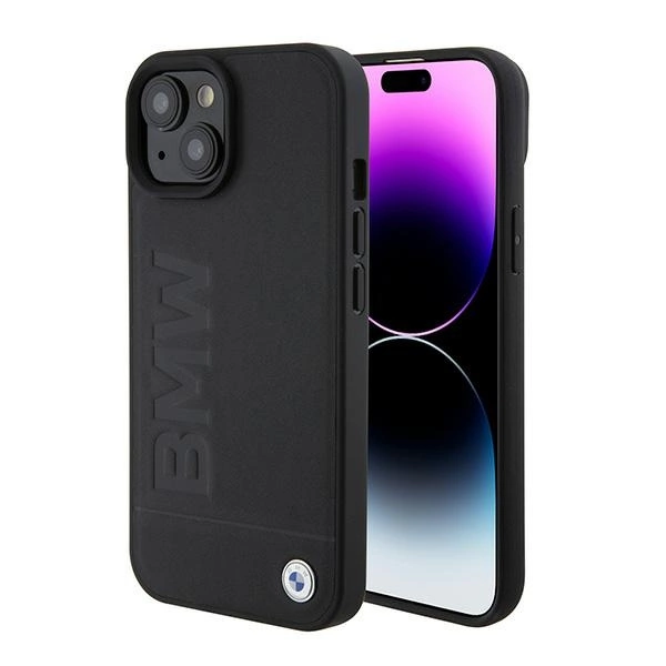 BMW BMHMP15SSLLBK iPhone 15 6.1" black/black Magsafe hardcase Signature Logo Imprinteng