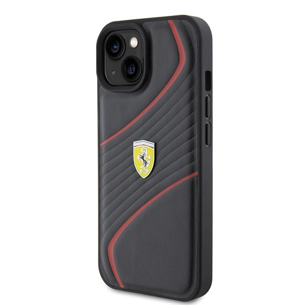 Ferrari FEHCP15SPTWK iPhone 15 6.1" black/black hardcase Twist Metal Logoeng