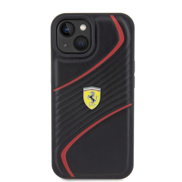 Ferrari FEHCP15SPTWK iPhone 15 6.1" black/black hardcase Twist Metal Logoeng