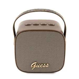 Guess Bluetooth speaker GUWSB2P4SMW Speaker mini brown/bown 4G Leather Script Logo with Strapeng