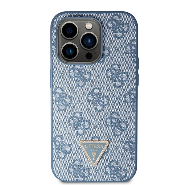 Guess GUHCP14LP4TDSCPB iPhone 14 Pro 6.1" blue/blue hardcase Crossbody 4G Metal Logoeng