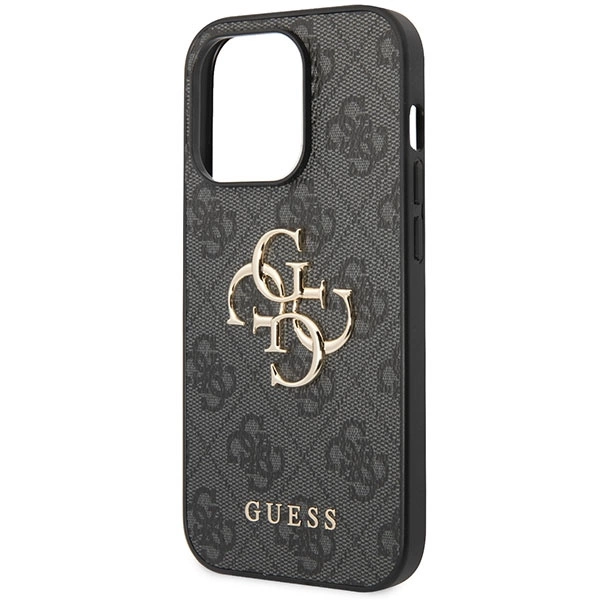 Guess GUHCP15L4GMGGR iPhone 15 Pro 6.1" gray/gray hardcase 4G Big Metal Logoeng