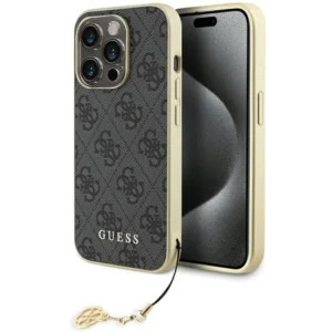 Guess GUHCP15LGF4GGR iPhone 15 Pro 6.1" gray/gray hardcase 4G Charms Collectioneng