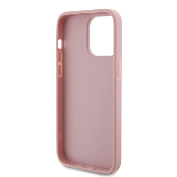 Guess GUHCP15LHG4SGP iPhone 15 Pro 6.1" pink/pink hardcase Glitter Script Big 4Geng