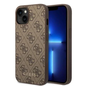 Guess GUHCP15MG4GFBR iPhone 15 Plus 6.7" brown/brown hard case 4G Metal Gold Logoeng