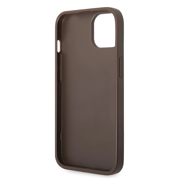 Guess GUHCP15MG4GFBR iPhone 15 Plus 6.7" brown/brown hard case 4G Metal Gold Logoeng