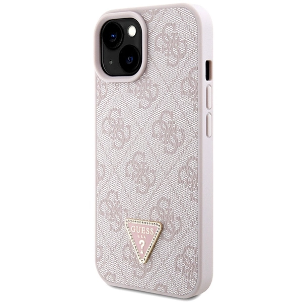 Guess GUHCP15MP4TDSCPP iPhone 15 Plus 6.7" pink/pink hardcase Crossbody 4G Metal Logoeng