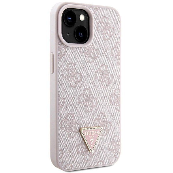 Guess GUHCP15MP4TDSCPP iPhone 15 Plus 6.7" pink/pink hardcase Crossbody 4G Metal Logoeng