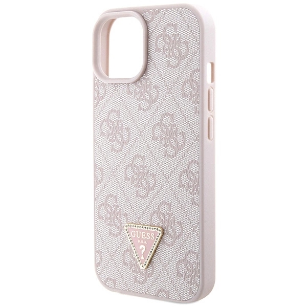 Guess GUHCP15MP4TDSCPP iPhone 15 Plus 6.7" pink/pink hardcase Crossbody 4G Metal Logoeng
