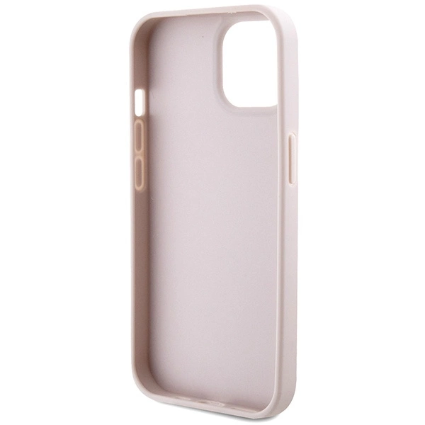 Guess GUHCP15MP4TDSCPP iPhone 15 Plus 6.7" pink/pink hardcase Crossbody 4G Metal Logoeng