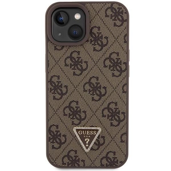 Guess GUHCP15MP4TDSCPW iPhone 15 Plus 6.7" brown/brown hardcase Crossbody 4G Metal Logoeng