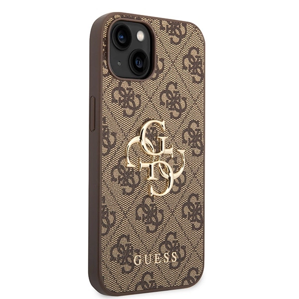 Guess GUHCP15S4GMGBR iPhone 15 6.1" brown/brown hardcase 4G Big Metal Logoeng