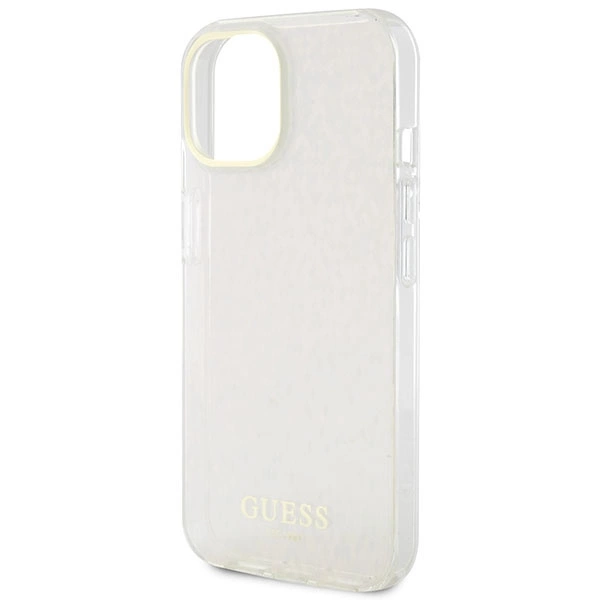 Guess GUHCP15SHDECMP iPhone 15 6.1" pink/pink hardcase IML Faceted Mirror Disco Iridescenteng
