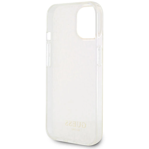 Guess GUHCP15SHDECMP iPhone 15 6.1" pink/pink hardcase IML Faceted Mirror Disco Iridescenteng