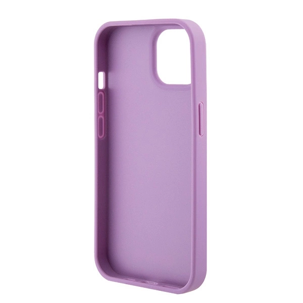 Guess GUHCP15SP4EPMU iPhone 15 6.1" purple/light purple hardcase Leather 4G Stampedeng
