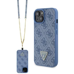Guess GUHCP15SP4TDSCPB iPhone 15 6.1" blue/blue hardcase Crossbody 4G Metal Logoeng