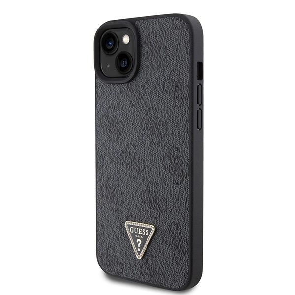 Guess GUHCP15SP4TDSCPK iPhone 15 6.1" black/black hardcase Crossbody 4G Metal Logoeng