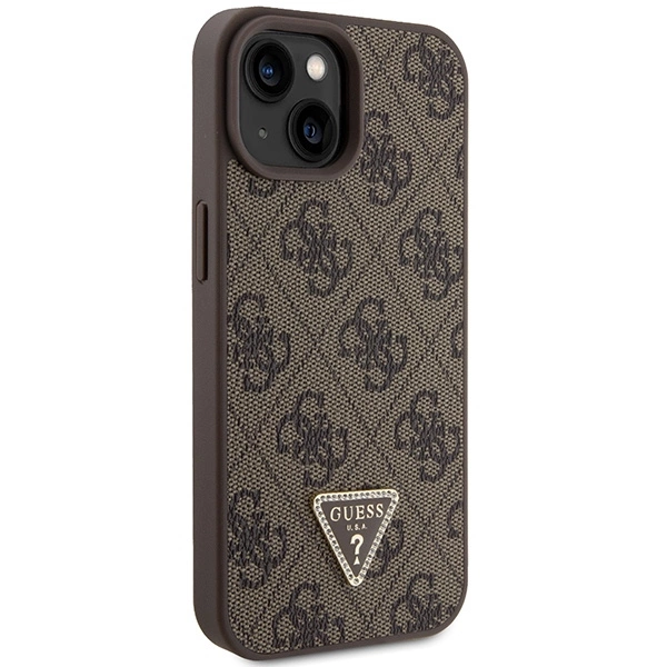 Guess GUHCP15SP4TDSCPW iPhone 15 6.1" brown/brown hardcase Crossbody 4G Metal Logoeng