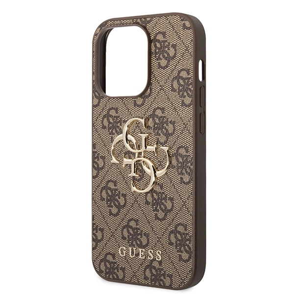 Guess GUHCP15X4GMGBR iPhone 15 Pro Max 6.7" brown/brown hardcase 4G Big Metal Logoeng