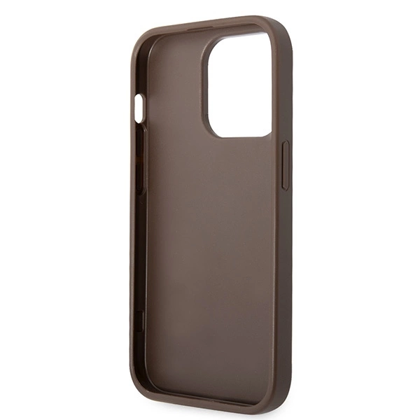 Guess GUHCP15X4GMGBR iPhone 15 Pro Max 6.7" brown/brown hardcase 4G Big Metal Logoeng
