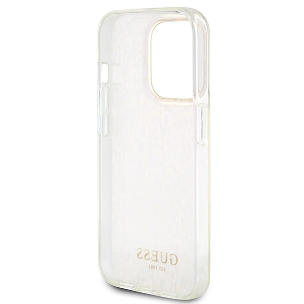 Guess GUHCP15XHDECMP iPhone 15 Pro Max 6.7" pink/pink hardcase IML Faceted Mirror Disco Iridescenteng