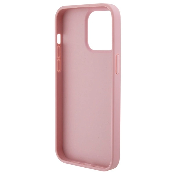 Guess GUHCP15XP4EPMP iPhone 15 Pro Max 6.7" pink/pink hardcase Leather 4G Stampedeng
