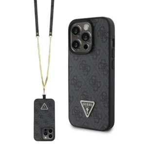 Guess GUHCP15XP4TDSCPK iPhone 15 Pro Max 6.7" black/black hardcase Crossbody 4G Metal Logoeng