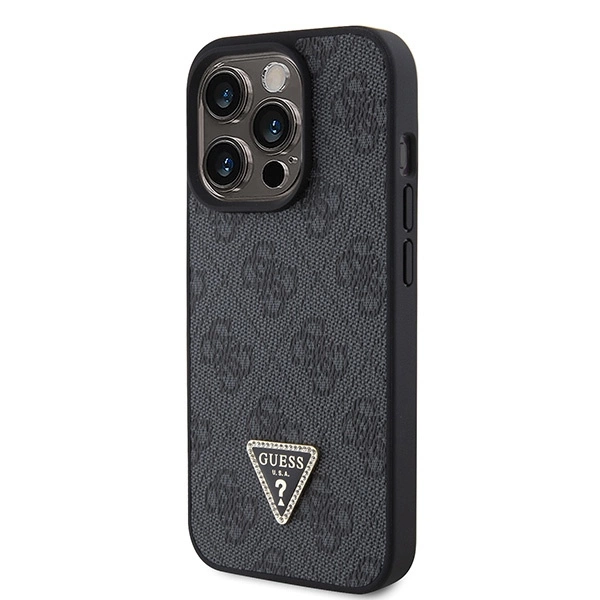Guess GUHCP15XP4TDSCPK iPhone 15 Pro Max 6.7" black/black hardcase Crossbody 4G Metal Logoeng