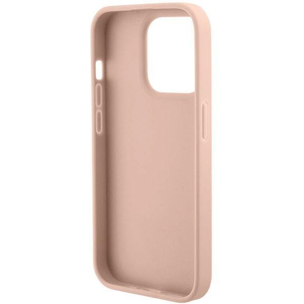 Guess GUHCP15XPCRTHCP iPhone 15 Pro Max pink/pink hardcase Croco Triangle Metal Logoeng