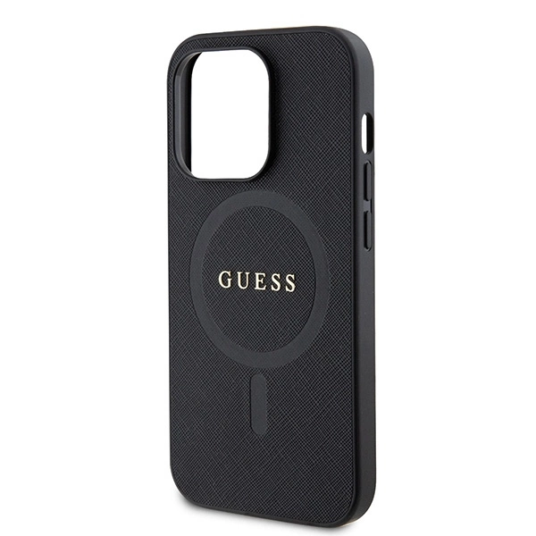 Guess GUHMP15LPSAHMCK iPhone 15 Pro 6.1" black/black hardcase Saffiano MagSafeeng