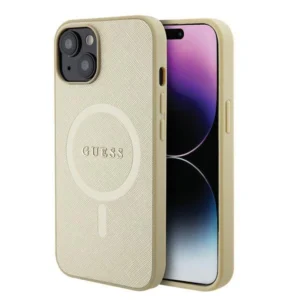 Guess GUHMP15SPSAHMCB iPhone 15 6.1" gold/gold hardcase Saffiano MagSafeeng