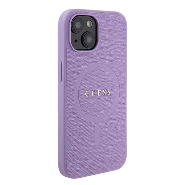 Guess GUHMP15SPSAHMCU iPhone 15 6.1" purple/purple hardcase Saffiano MagSafeeng